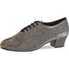 Diamant Donne Scarpe da Ballo/Scarpe da Allenamento 093-034-509-A - Broccato Nero-Argento/Oro - 3,7 cm Cuban [UK 2]