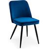 Julian Bowen, Set di 2 sedie da pranzo Burgess, blu