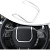 DIYUCAR Strisce decorative per volante in ABS, argento opaco e cromato, accessorio per auto per Rangerover Evoque 2012-2017