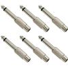 Cerioll Adattatore da RCA a 1/4,Adattatore Audio RCA Femmina,6 Pezzi RCA Femmina a 6,35 mm (1/4 Pollici),Adattatore Audio 6,35 mm Maschio a Femmina RCA,Jack 6.35 mm Maschio Mono Connettore per Home Theater