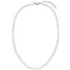Purelei Diligence - Collana in argento con perle impermeabili per uomini e donne, unisex, in acciaio inox, regalo per lui e lei, 50 cm, Acciaio inossidabile, Perla