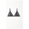 Tezenis Reggiseno Triangolo Lisbon Senza Imbottitura In Pizzo Riciclato Donna Nero