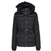 Geographical Norway Blood Lady - Parka Caldo da Donna, con Cappuccio in Finta Pelliccia, Giacca da Vento Invernale, Piumino Lungo, Fodera Calda da Donna (Nero, L)