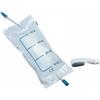 Farmacare SACCA RACCOLTA URINA DA GAMBA DA 750 ML CON 2 LACCI CON VALVOLA ANTIREFLUSSO E RUBINETTO DI SCARICO PUSH PULL TUBO 10 CM 10 PEZZI