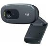 Logitech Webcam Logitech C270 HD 720p Black (960-001063) Microfono Integrato
