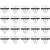 VGOL 20pcs lato gonna davanzale clip modanatura copertura Trim clip in plastica bianca con guarnizione spugna 5270438 5264089 compatibile con Edge Fiesta Kuga Mustang C520