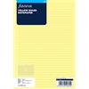 Filofax - Carta a righe per blocco note, formato A5, colore: giallo