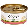Schesir - Pollo con Gamberetti in brodo di pollo - 70 gr