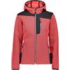 Cmp Giacca Softshell Jacquard, Donna, Red Fluo, 48, Red Fluo