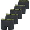 HEAD Boxer Basic da uomo, confezione da 5 pezzi, Phantom / lime, XXL