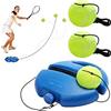 WOKICOR Kit di Allenamento per Tennis - Base con 2 Palle Rimbalzanti - Strumento di Auto-Apprendimento per l'Allenamento Solitario