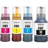 LAIPENG 102 Multipack Compatibile con Epson 102 Flaconi di Inchiostro per Ecotank ET-2750 ET-2751 ET-2756 ET-2850 ET-2856 ET-3750 ET-3850 ET-4750 ET-4850 ET-4856 ET-15000 (BK/C/M/Y)