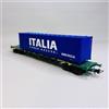 RIVAROSSI HR6617 Sgnss CEMAT livrea verde vagone, con container 45' ITALIA