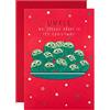 Hallmark Biglietto di Natale per zio - Funny Sprouts Design con lamina d'argento