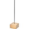 Artipistilos® Supporto in Legno/Metallo 7 x 7 x 30 cm, Naturale/Nero (Powertex Creations)