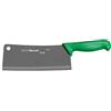 Starrett Coltello da Mannaia da Cucina in Acciaio Inox Dello Chef, Ampio Rettangolare da 8 Pollici (200 mm), Manico Verde (BKG509-8)
