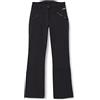 CMP - Pantalone donna con ghetta interna, Nero, S