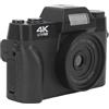 KIMISS Fotocamera Digitale 4K con Luce di Riempimento del Microfono, Videocamera per Esterni con Zoom Digitale 3 in 16x da 1500 MAh, Videocamera per Vlogging HD da 48 MP per Amici in
