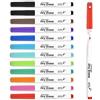 YISAN Pennarelli Lavagna Bianca Cancellabile a Secco con Gomma, 12 Pack Pennarelli Lavagna Magnetica Cancellabili,0.7mm Punta Fine,70559
