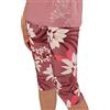 CMP - Leggins a ¾ Elasticizzati da Bambini, Fard-Plum-Bianco, 110