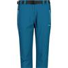 CMP - Pantaloni Capri Elasticizzati da Donna, Deep Lake, 40