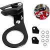 xyuayamz Guida Catena Bicicletta Alluminio Stabilizzatore - 1 Pezzo Guidacatena per Mountain Bike BB Mid-Lock in Leggero Paracatena a Disco Singolo la Maggior Parte delle Biciclette da Strada (Nero)