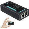 VIMIN Extender PoE Gigabit a 2 Porte, Ripetitore PoE per Interni 1 in 2 Out Supporto IEEE802.3af/at con 1000 Mbps, Estendi Ulteriori 100 m (328 piedi) di Alimentazione e Trasmissione Dati, Plug & Play