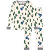 Petit Bateau A08N7, Pigiama Bambini e ragazzi, Bianco Avalanche/Blu Medieval/Multicolore, 2 anni