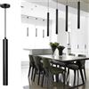 Hobaca® 12W Dia 5CM * L 40CM Tubo LED Moderno Lampade a sospensione Luce spot per isola Sala da pranzo Salotto Bar Counter Negozio Soffitto Cucina Lampada da incasso