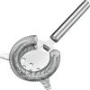 Westmark colino da bar Judy - pratico accessorio da bar per miscelare cocktail, filtrare frutta ed erbe dalle bevande, colino per cocktail shaker - acciaio inox 18/8