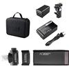 Godox AD200Pro Pocket Flash Flash portatile TTL wireless con testina intercambiabile GN52 GN60 1 / 8000s HSS 2.4G Wireless X System 200W per Nikon Sony Fujifilm Olympus Panasonic Canon EOS Telecamere
