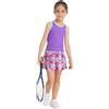 MSemis Tuta Sportiva Bambina Canotta Sportiva Crop Top + Gonna con Pantaloncini Interni Vestito da Tennis Due Pezzi Racer Back Completi da Golf Jogging Jazz Sportswear Viola 11-12 Anni