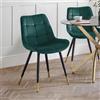 Julian Bowen, Set di 2 sedie da pranzo Hadid, verde