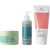 GYADA COSMETICS, Crema Modellante Ricci 200 ml, Impacco Capelli Rinforzante con Spirulina 250 ml, Gel Capelli Rinforzante con Spirulina e Aloe 150 ml, Kit Completo Cura Capelli