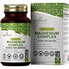 Ezyleaf Nutrition Ezyleaf Miscela Magnesio | 375 mg Puro Magnesio Elementare Per Dose | Magnesio Glicinato, Magnesio Malato e Magnesio Citrato | 90 Capsule Vegane | Certificata ISO Senza Allergeni e Glutine