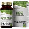 Ezyleaf Nutrition Ezyleaf Super Focus | L Tirosina ad alta Resistenza 750mg, Ginkgo Biloba, Taurina, Vitamina B12 Metilcobalamina | Integratore 120 Capsule Vegane | Coenzima Q10, L-Fenilalanina | Senza Caffeina