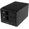Startech.Com Box esterno hard disk 3.5 SATA Doppio Bay con Hot Swap Black S352BU33RER