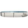 AQUA LEADER OPUS SIGNATURE OVALE 8,00 X 4,57 MT - Piscina fuoriterra completa di impianto di filtrazione e scaletta