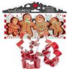 ScrapCooking 2081 - Set di 4 stampi per biscotti in acciaio INOX natalizio, motivo: pupazzi di zenzero, accessori per pasticceria, torta di design, 4 pezzi