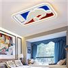 WJLL Lampada Da Soffitto LED Lampada Da Parete Per Bambini Plafoniera Creativa Da Basket Dimmerabile Con Telecomando Lampadario In Acrilico Camera Dei Bambini Camera Da Letto Illuminazione Luce,Square