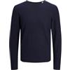 JACK & JONES Jjecooper Knit Crew Neck Noos Maglione da Uomo, Blu (Mood Indigo), XS