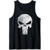 Marvel Punisher Skull Symbol Distressed Canotta