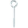 Merriway Bulk Hardware BH04760 Occhiello a Vite per Filari in Acciaio Zincato Lucido, 75 mm, Bianco, Set di 50