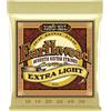 Ernie Ball, Earthwood Extra Light 80/20 Bronze, Corde per chitarra acustica, diametro 10-50