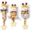 TUMAMA KIDS TUMAMA Sonaglio per Bambini 0-6 mesi - 3 pcs Giraffe Sonagli Morbidi Massaggiagengive Sensoriali Peluche Set Giocattolo per 0 3 6 9 12 mesi Bambino Ragazzo Ragazza Regalo