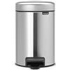 Brabantia Pedal Bin Newicon Pattumiera a Pedale, Secchio Interno in Plastica, Inox Satinato, 3 lt