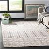 SAFAVIEH Tappeto Boho per Soggiorno, Sala da pranzo, Camera da letto - Montage Collection, A Pelo Corto, Grigio e carbone, 91 X 152 cm