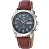 ETT Eco Tech Time Orologio da uomo analogico radiocontrollato solare con cinturino in pelle EGS-11251-22L