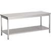 Amitek Tavolo Inox con Ripiano Amitek TDL127 - Dim. 120x70x85h cm