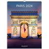 DRAEGER PARIS | Calendario da parete decorativo Parigi 2024 da appendere 29 x 39 cm | 16 mesi da sett-23 a dec 24 | 7 lingue | Calendario ufficio, casa, mensile | Decorazione, Organizzazione | Carta
